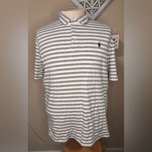 Ralph Lauren Polo Gray Striped Men's Shirt -Large